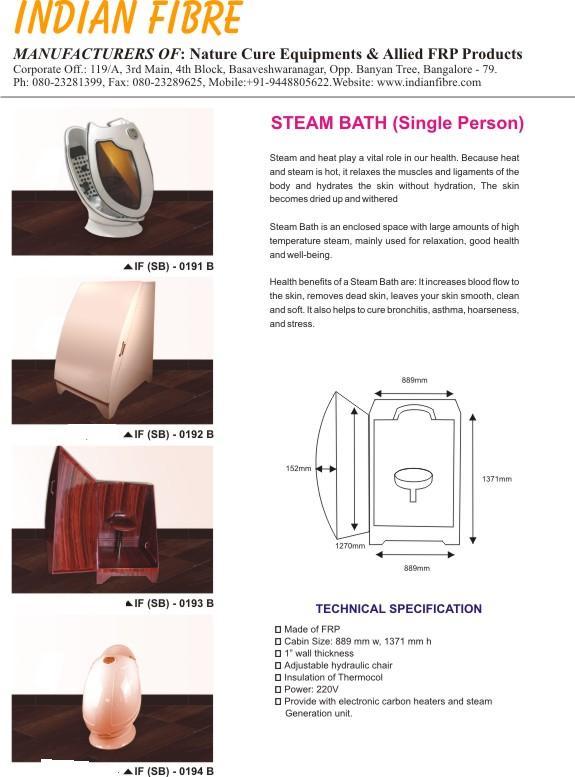 Indian Fibre Nature Cure Hydro Therapy Equipments